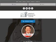 Tablet Screenshot of lakefrontchiro.com